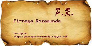 Pirnaga Rozamunda névjegykártya